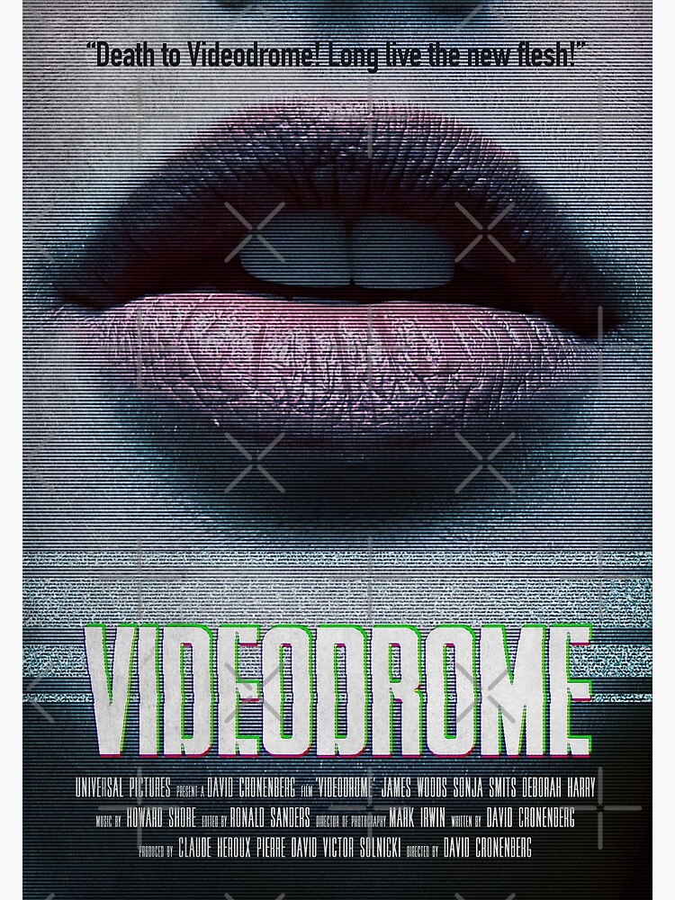 Videodrome by David Cronenberg 1980 Alternative classic cult movie art  Poster for Sale by cinemadnesshirt
