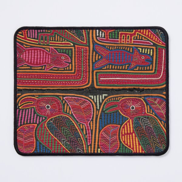 Item preview, Birds and Fish Vintage Mola Textile designed and sold by Vintage Wall Art.