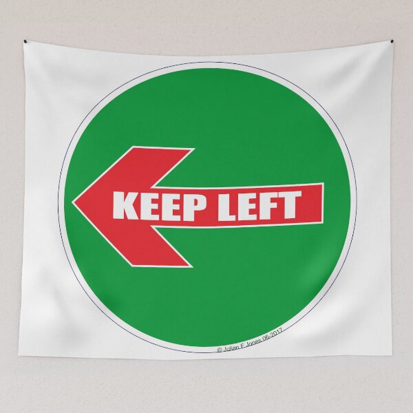 Item preview, KEEP LEFT 04, political, T-shirt. designed and sold by JulianFJones.