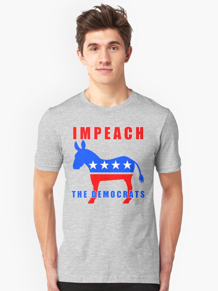 Alternate view of Pro Trump Impeach The Democrats Slim Fit T-Shirt