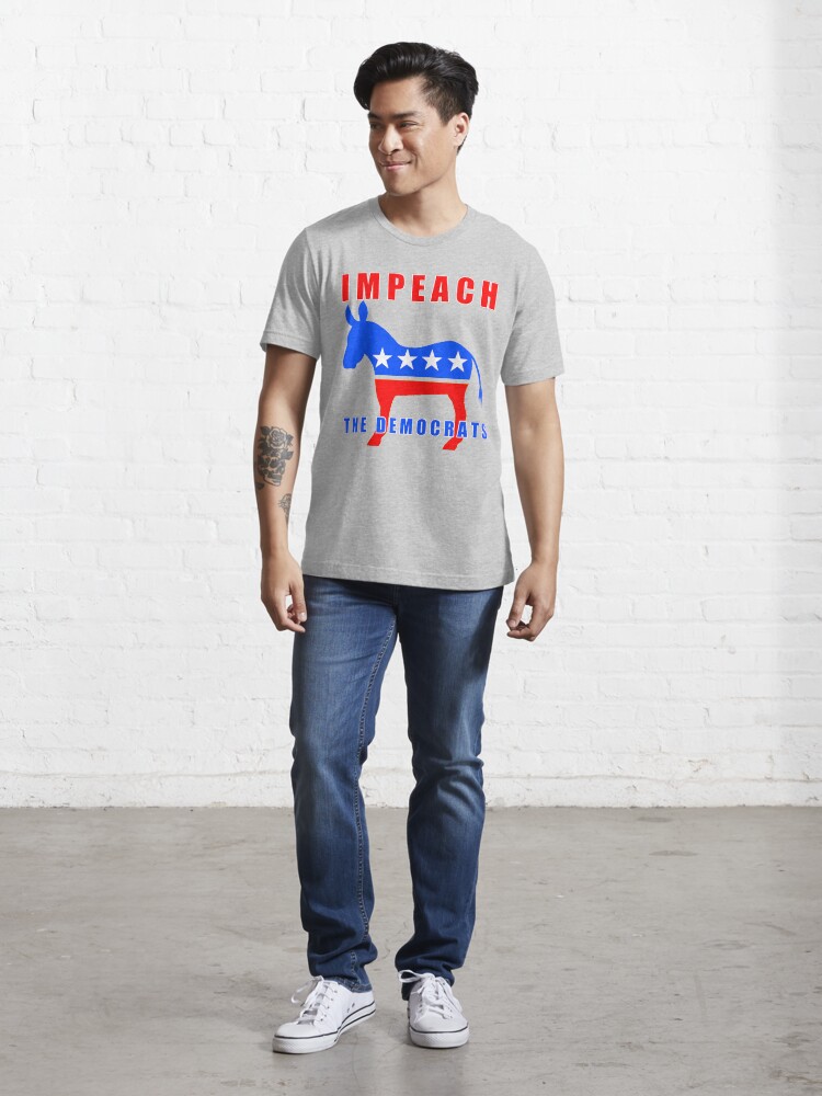 Thumbnail 5 of 7, Essential T-Shirt, Pro Trump Impeach The Democrats designed and sold by theartofvikki.