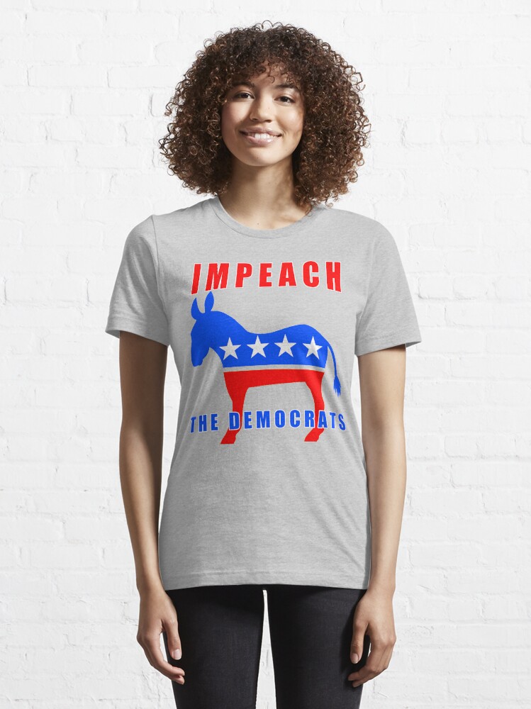 Thumbnail 6 of 7, Essential T-Shirt, Pro Trump Impeach The Democrats designed and sold by theartofvikki.