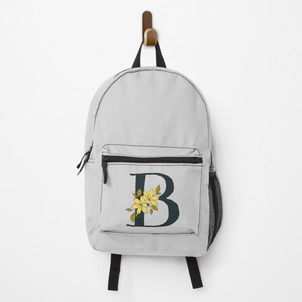 Item preview, Yellow floral B monogram designed and sold by Coffee Lifestyle.