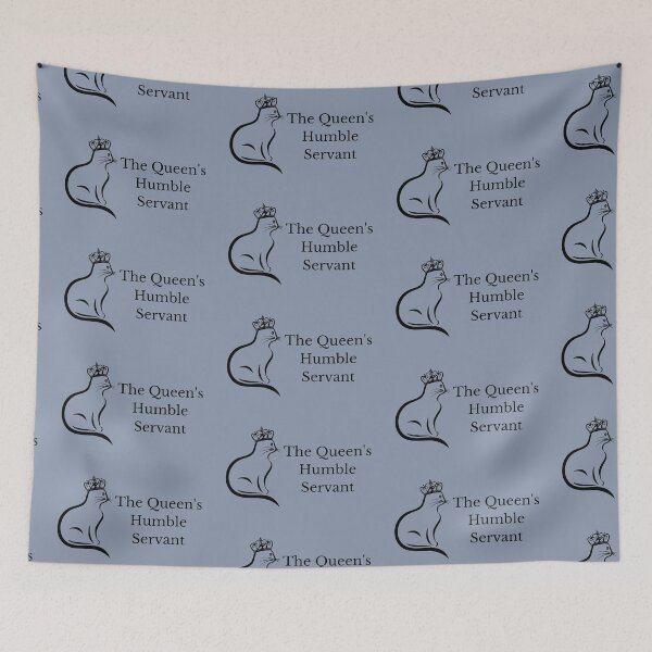 Item preview, The Queen's Humble Servant Funny Spoiled Kitty Cat Female Kitten Humor designed and sold by InterpreTees.