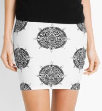 Mesoamerica - Aztec Calendar Mini Skirt