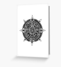 Mesoamerica - Aztec Calendar Greeting Card