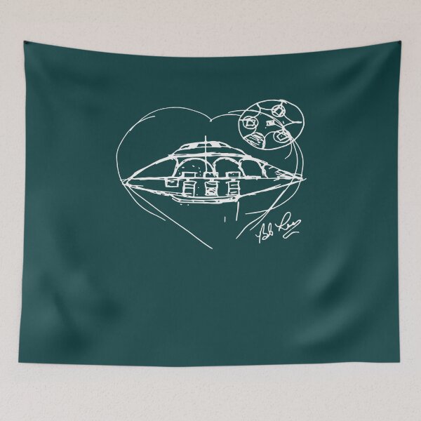 Item preview, Bób Lázar's Flying Saucer Sketch designed and sold by cessorrup.