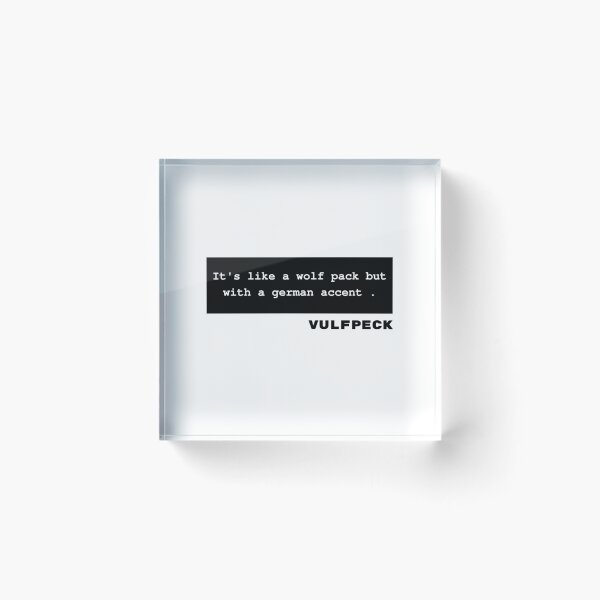 Item preview, VulfPeck - German Wolf Pack Quote designed and sold by stareve.