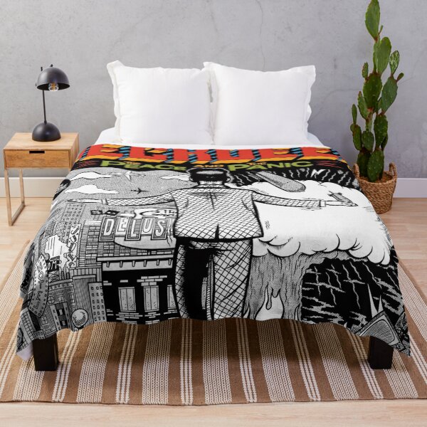 Peace and the panic Throw Blanket