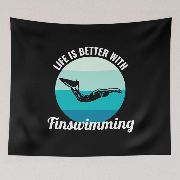 Item preview, Finswimming Swimming Swimmer Water Sport  designed and sold by CuteDesigns1.