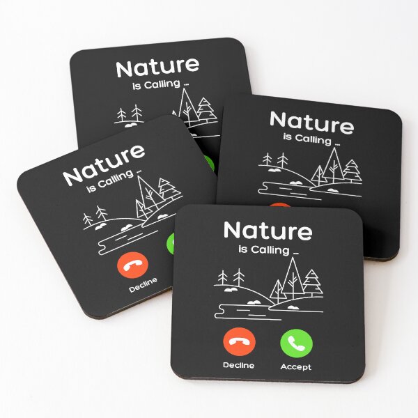 Item preview, nature is calling funny adventure gift designed and sold by MouDantArts.
