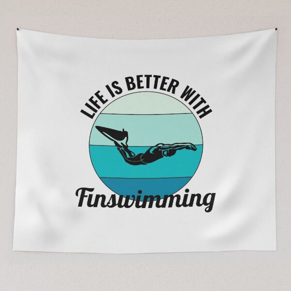 Item preview, Finswimming Swimming Swimmer Water Sport  designed and sold by CuteDesigns1.