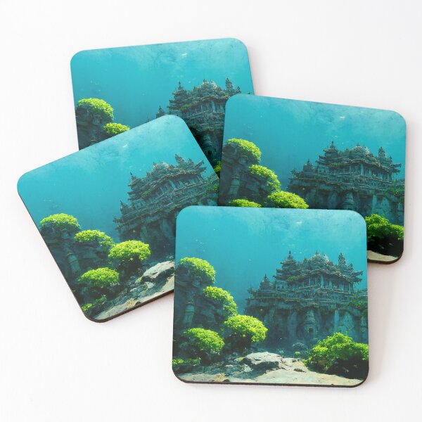 Item preview, Underwater Temple designed and sold by shokA Design.
