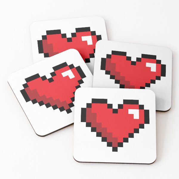 Item preview, 8-Bit Red Heart designed and sold by runningwithfoxes.