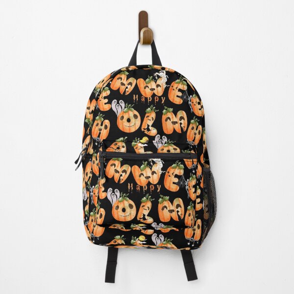 Item preview, Happy Halloween scary pumpkin head typographic design designed and sold by NellyDS17.