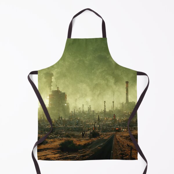 Item preview, Dangerous Toxic Radioactive Fog Coming - Fallout Wasteland Landscape Cityscape | Cinematic Digital Photography Concept Art designed and sold by Nicky-Valentine.