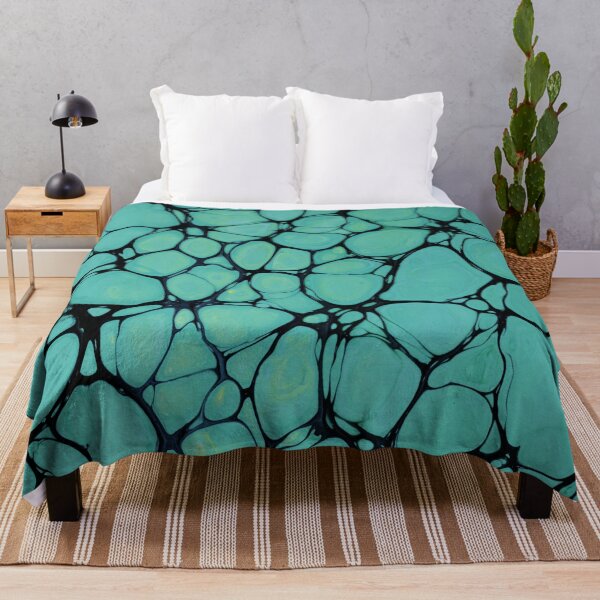 Item preview, Turquoise abstract pattern designed and sold by Muhashii Mu.