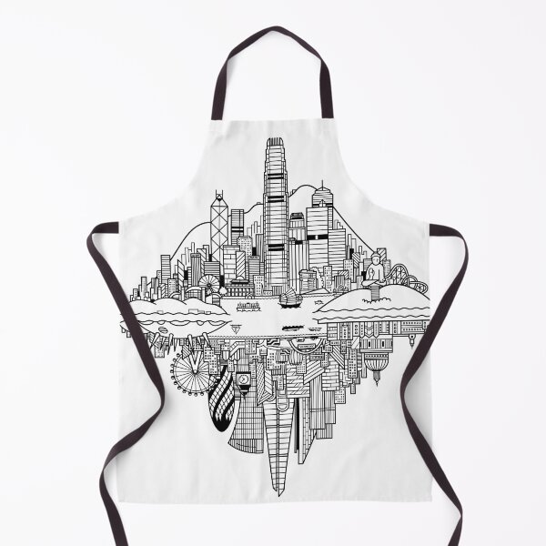 Item preview, Hong Kong London Reversible Skylines designed and sold by Tom Napper Design.