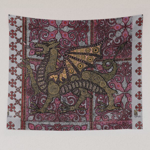 Item preview, Medieval Dragon in Red designed and sold by DrKimsFineArt.
