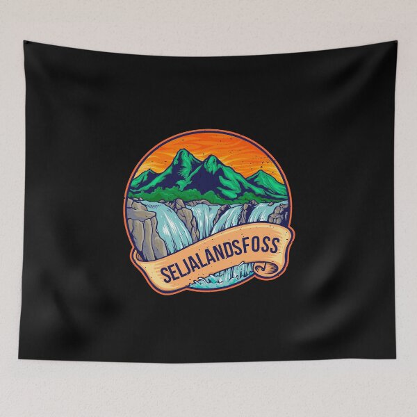 Item preview, Seljalandsfoss Waterfall Vintage Iceland Travel designed and sold by MagicBoutique.