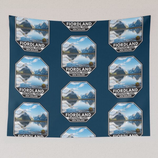 Item preview, Fiordland National Park New Zealand Emblem designed and sold by KrisSidDesigns.