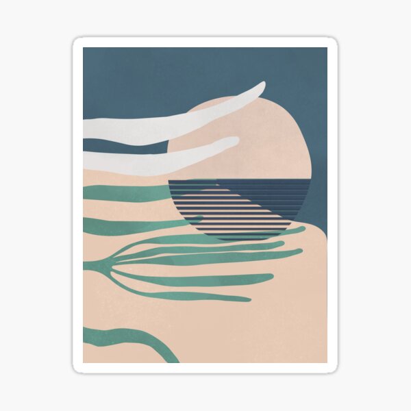 God created seaweed. The seaweed made the world. Sticker