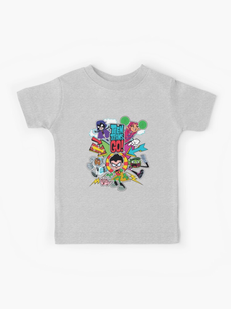 : Teen Titans Go! Youth Kids Boys T Shirt & Stickers : Sports &  Outdoors