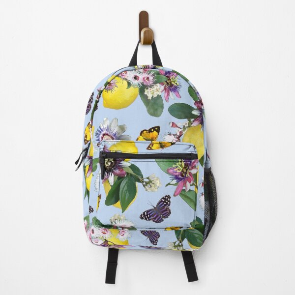Item preview, lemon passion flower butterfly garden designed and sold by BrushIdyl.