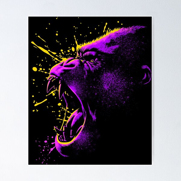 Item preview, Psychedelic gorilla designed and sold by albertocubatas.