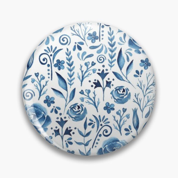 Item preview, Blue flowers pattern designed and sold by thomaspascale.