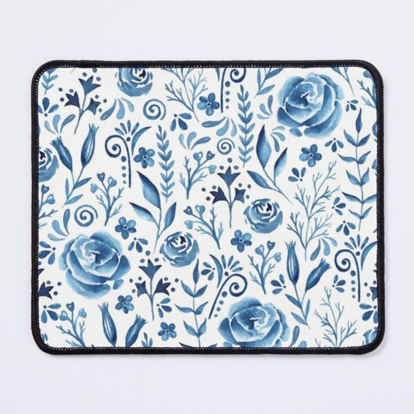 Item preview, Blue flowers pattern designed and sold by thomaspascale.