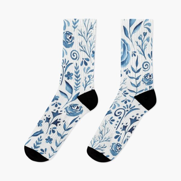 Item preview, Blue flowers pattern designed and sold by thomaspascale.