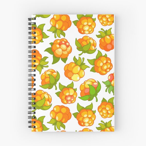 Item preview, Pattern with cloudberries on a white background. designed and sold by Victoria Kosheleva.