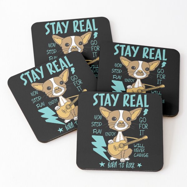 Item preview, Stay Real Dog Funny Musician Design designed and sold by zoripet Store.