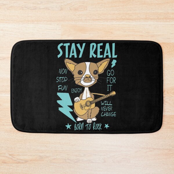 Item preview, Stay Real Dog Funny Musician Design designed and sold by zoripet Store.