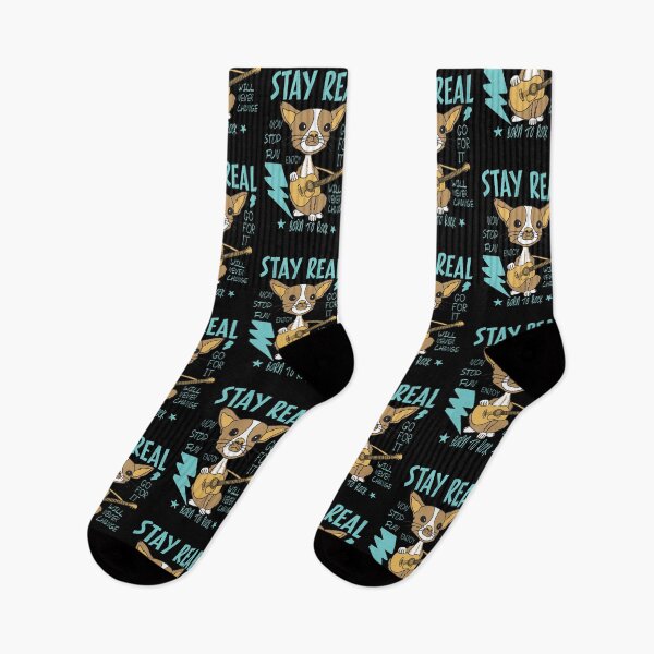 Item preview, Stay Real Dog Funny Musician Design designed and sold by zoripet Store.