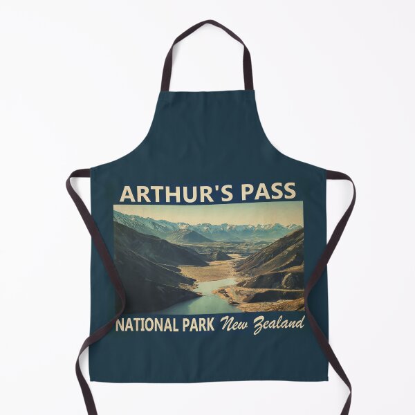 Artikelvorschau, Arthur's Pass Nationalpark Neuseeland Vintage entworfen und verkauft von KrisSidDesigns.