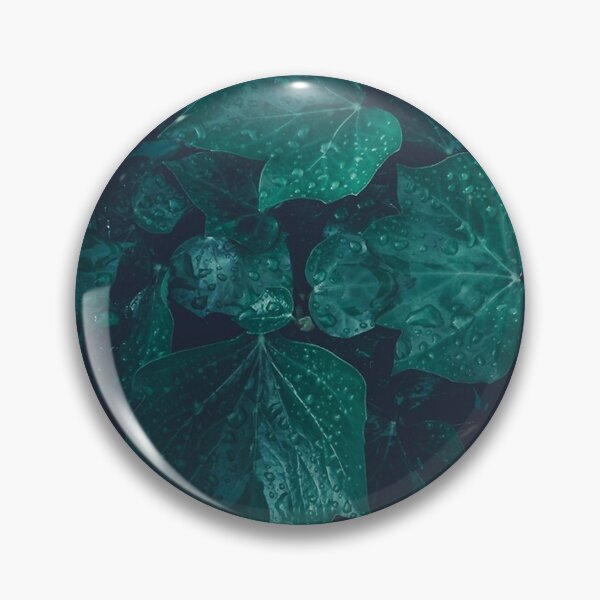 Item preview, Dark emerald green ivy leaves water drops designed and sold by thomaspascale.