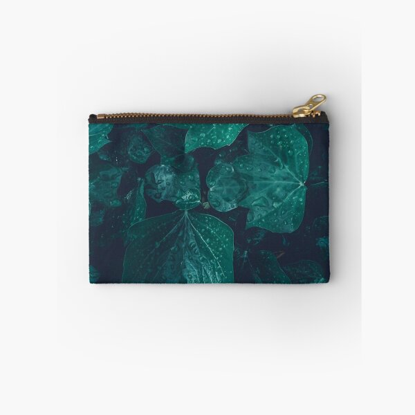 Item preview, Dark emerald green ivy leaves water drops designed and sold by thomaspascale.