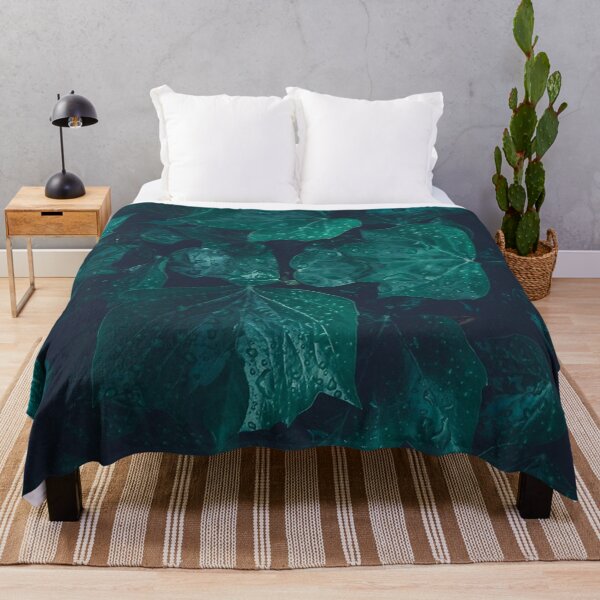 Item preview, Dark emerald green ivy leaves water drops designed and sold by thomaspascale.