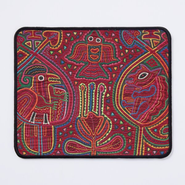 Item preview, Vintage Bird and Flower Mola Textile designed and sold by Vintage Wall Art.