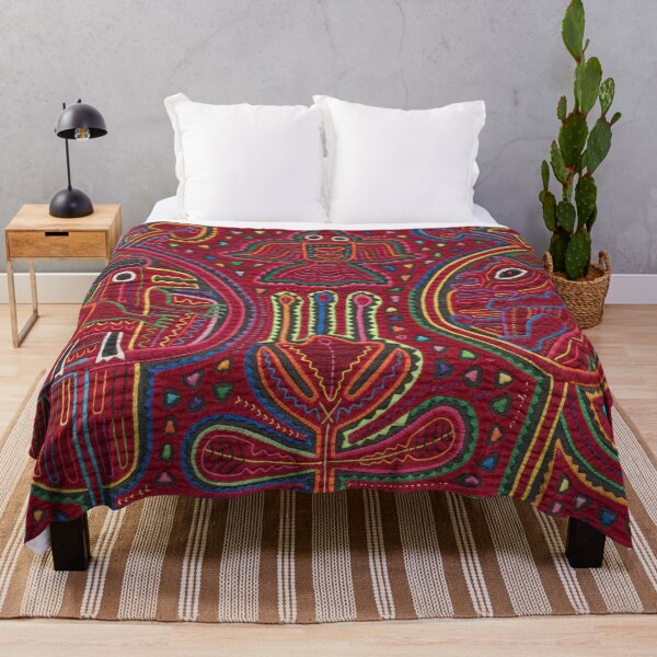 Item preview, Vintage Bird and Flower Mola Textile designed and sold by Vintage Wall Art.