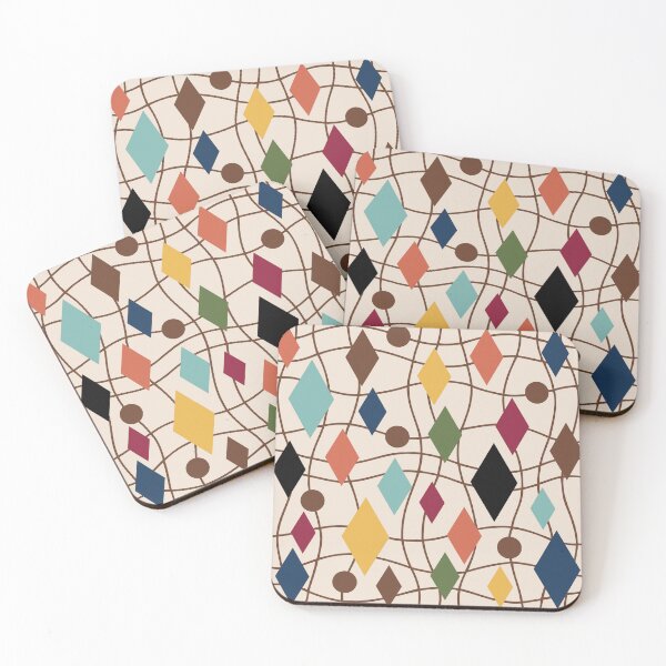 Artikelvorschau, Colorful Mid Century Modern Geometric Abstract 553 entworfen und verkauft von tonymagnerart.