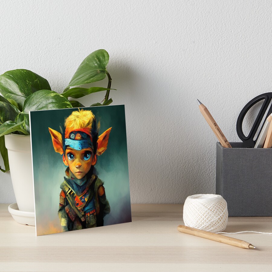 Shops Jak 2 Paper Shadowbox | Jak and Daxter Wall Art | Custom Handmade Colored Paper Cardstock 3D Artwork | Video game Pop Culture Design