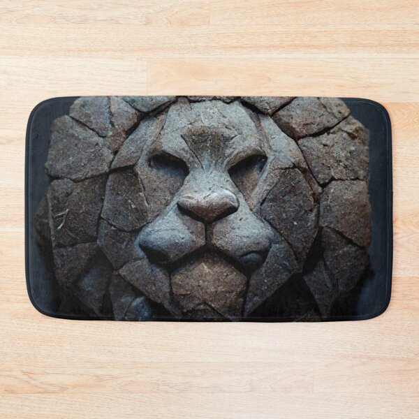 Item preview, Stone Lion Face designed and sold by shokA Design.