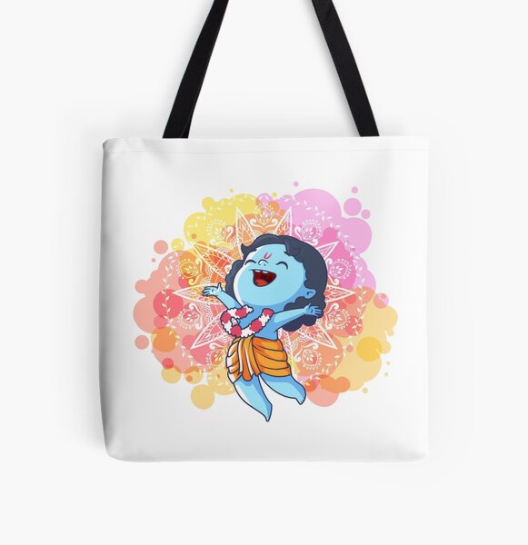 Happy little Krishna on the lotus. Cute cartoon Krishna. Happy little Krishna on the lotus. Cute cartoon Krishna.