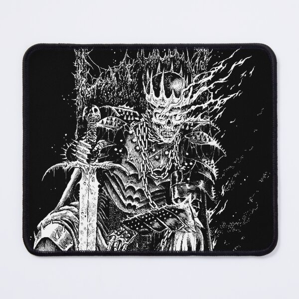 Item preview, Death Skeleton Emperor Throne black & white designed and sold by DRK7DSGN.