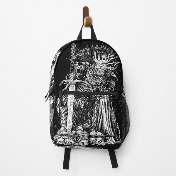 Item preview, Death Skeleton Emperor Throne black & white designed and sold by DRK7DSGN.
