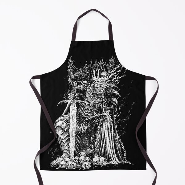 Item preview, Death Skeleton Emperor Throne black & white designed and sold by DRK7DSGN.