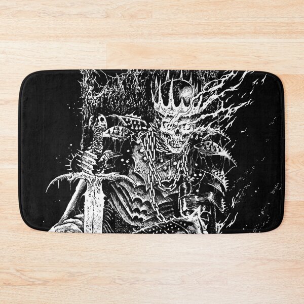 Item preview, Death Skeleton Emperor Throne black & white designed and sold by DRK7DSGN.